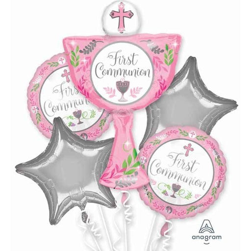 Communion Day Girl Foil Balloon Bouquet