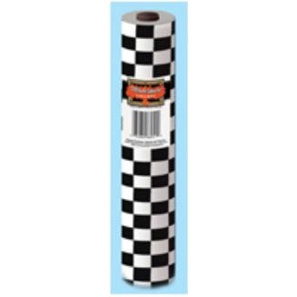 PLASTIC TABLE ROLL 40"X100' BLACK CHECK