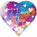I Love You Heart Foil Balloon, 18 Inch