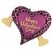 Leopard Luxe Happy Valentine's Day Foil Balloon, 28 Inch