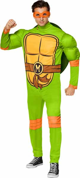 Teenage Mutant Ninja Turtles Michelangelo Adult Costume, XL