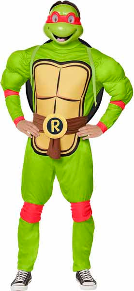 Teenage Mutant Ninja Turtles Deluxe Raphael Adult Costume, Large