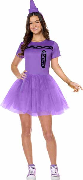 Purple Crayon Adult Costume, Large