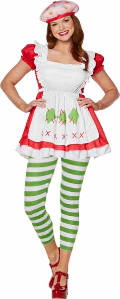 Strawberry Shortcake Adult Costume, Small