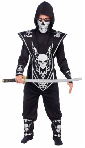 SKULL LORD NINJA SILVER CHILD MED