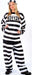 Jailhouse Honey Women's Prisoner Costume, One Size 4-14