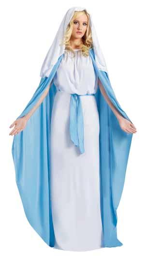 Adult Mary Nativity Costume, One Size 4-14