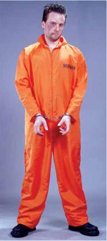 Men's Got Busted Prisoner Costume with Handcuffs