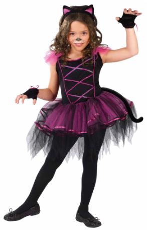 Catarina Girls' Cat Costume, Small 4-6