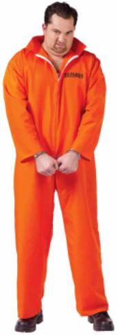 Got Busted Plus Size Orange Prisoner Costume