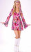 Feelin' Groovy Women's Mod Costume, Small/Medium