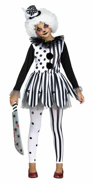 Killer Clown Child Costume, Medium 8-10