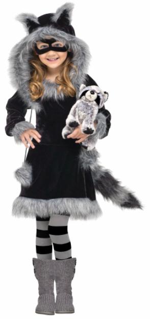 Sweet Raccoon Child Costume, Size 4-6
