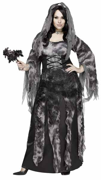 Cemetery Bride Women's Plus Size Costume, 22W-24W