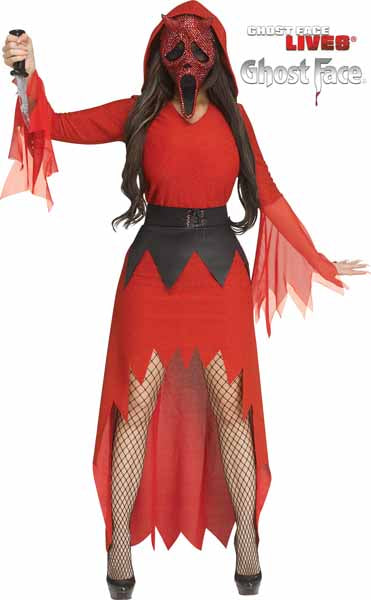 Fun World Bling Devil Face Adult Costume, S/M