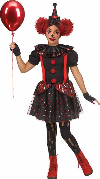 Chrome Clown Child Costume, Medium
