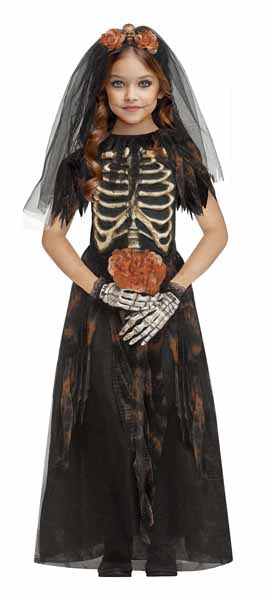 Bones Bride Child Costume, Medium