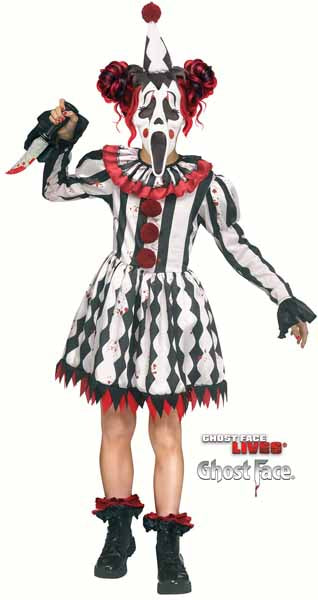 Harlequin Ghost Face Child Costume, XL 14/16