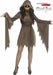 Gold Shimmer Ghost Face Adult Costume, Small/Medium (2-8)