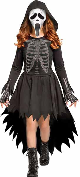 Skele-Stone Ghost Face Child Costume, Large 12/14
