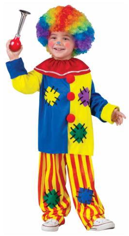 Big Top Clown Toddler Costume, Small