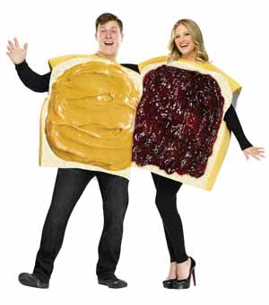 Peanut Butter & Jelly Couples Costume Set