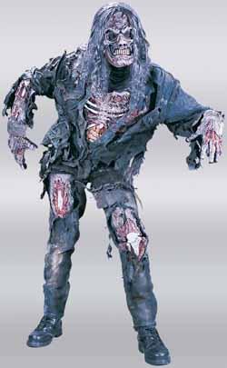 Costume complet de zombie pour adolescent avec masque et gants