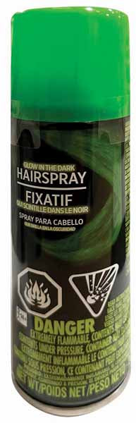 Fluorescent Green Hair Spray, 3 oz