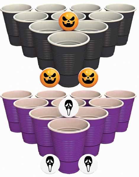 Halloween Beer Pong Party Game Set