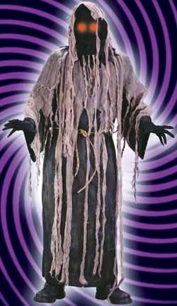 Gauze Zombie Costume with Light-Up Eyes, Adult One Size