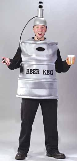 Adult Beer Keg Costume with Tap Helmet