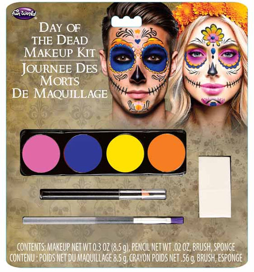 Kit de maquillage tête de mort pour le Jour des morts