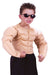 Kids' Padded Muscle Costume Shirt, Large 12-14