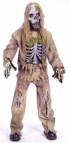 Skeleton Zombie Child Costume, Large 12-14