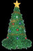 Christmas Tree Hat with Flashing LED Lights