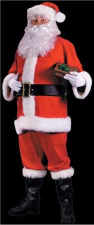 Red Santa Suit with Accessories, Adult Standard Size 40-48
