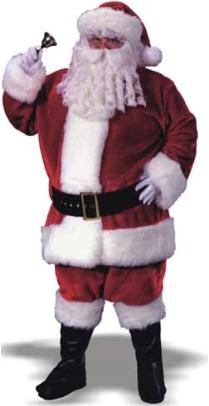 Regency Plush Crimson Santa Suit, Adult XL (50-54)