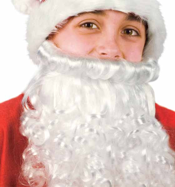 Child Santa Beard with Attached Mustache