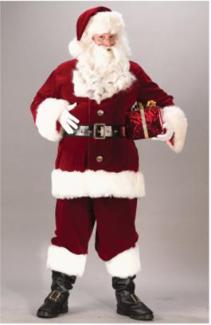 Deluxe Crimson Santa Suit, Adult XXL (58-60)