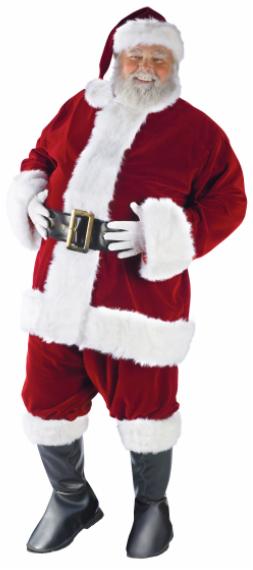 Ultra Velvet Santa Suit in Red, Adult XXL (58-60)