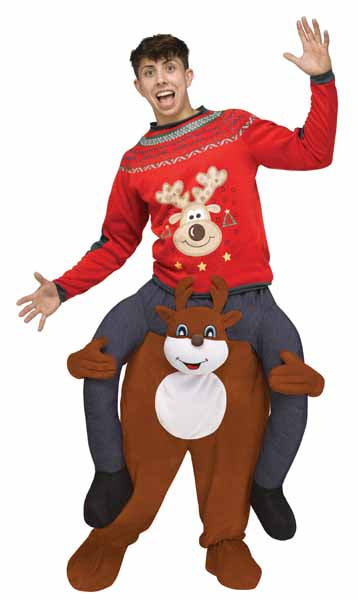 Carry Me Reindeer Adult Christmas Costume
