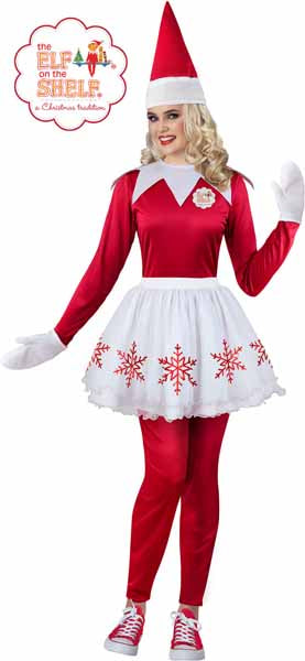 Missy Scout Elf Women's Christmas Costume, Large