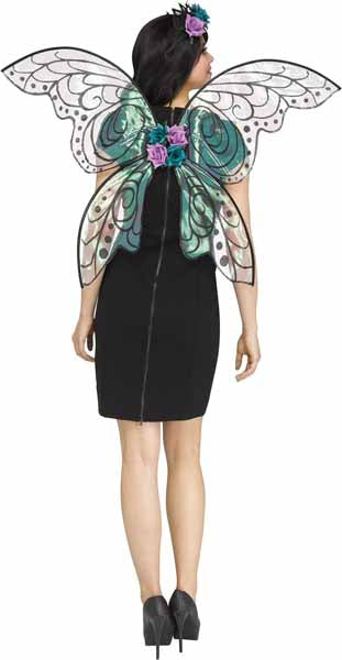 Black & Purple Sparkle Fantasy Fairy Wings