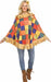 Friendly Scarecrow Adult Costume Poncho, One Size