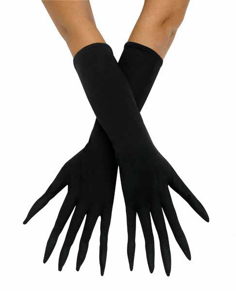 Black Pointy Finger Costume Gloves