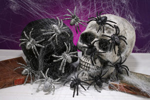 GLITTER SPIDER 6PKG ASSORTED COLORS
