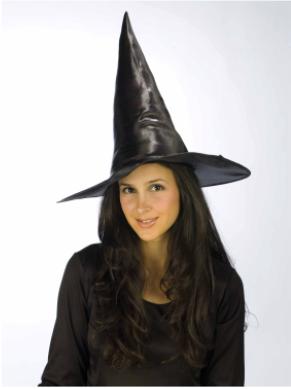 Taffeta Witch Hat, 18-Inch Diameter