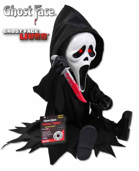 Ghost Face Light-Up Sitting Figure