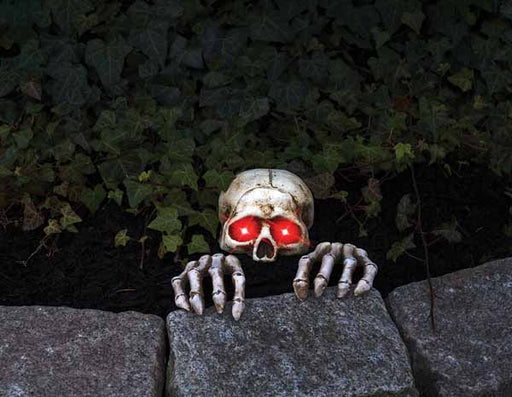 Ensemble de décoration d'Halloween Skele-Peeper lumineux à planter dans le sol