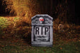 22-Inch Light-Up Photorealistic Skull Tombstone